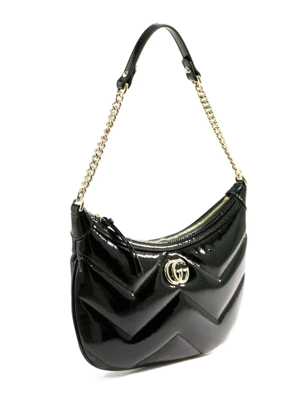 Gucci Black GG Marmont Small Shoulder Bag