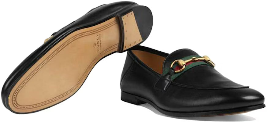 Gucci Horsebit Web Loafer — Black