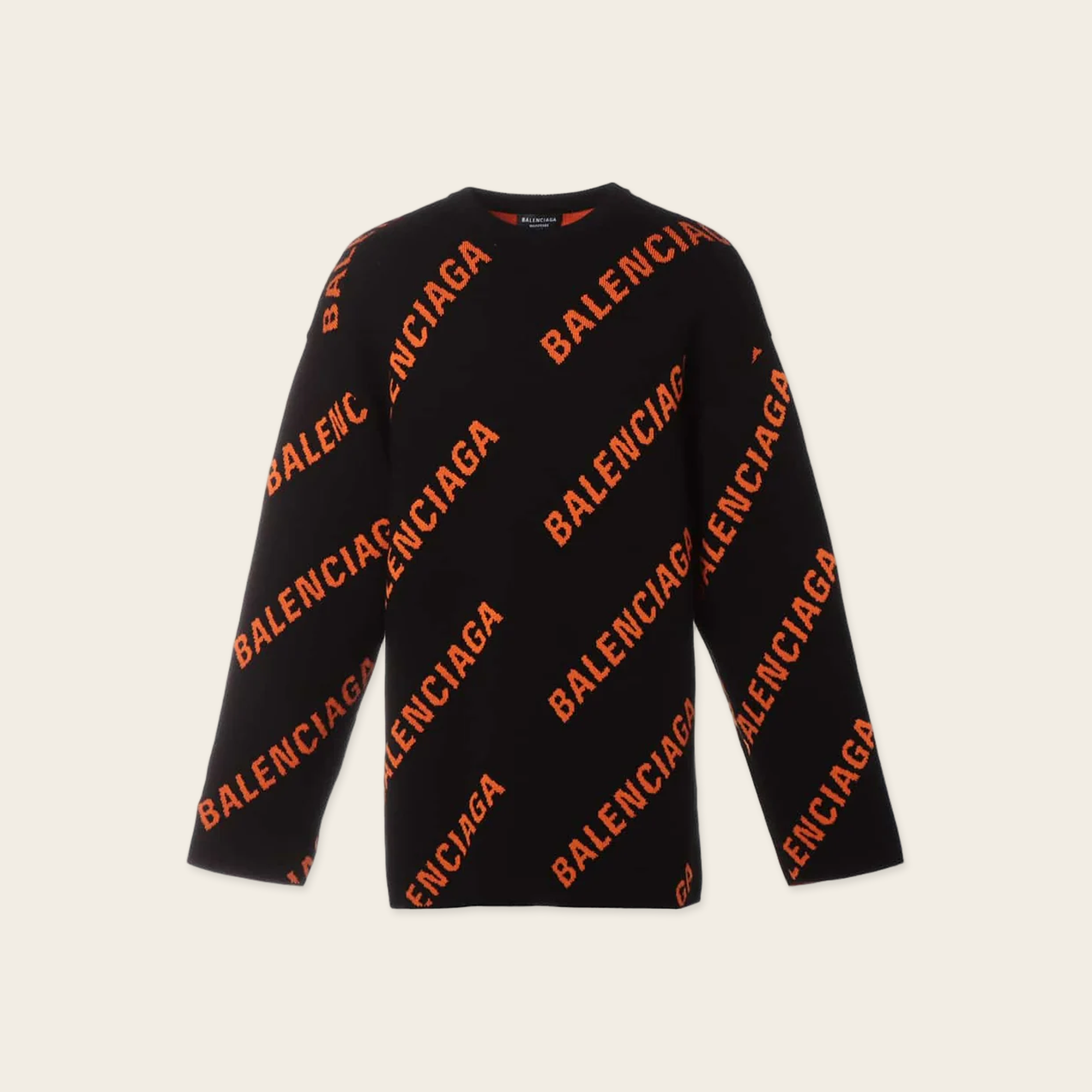 Balenciaga All Over Logo Knitwear