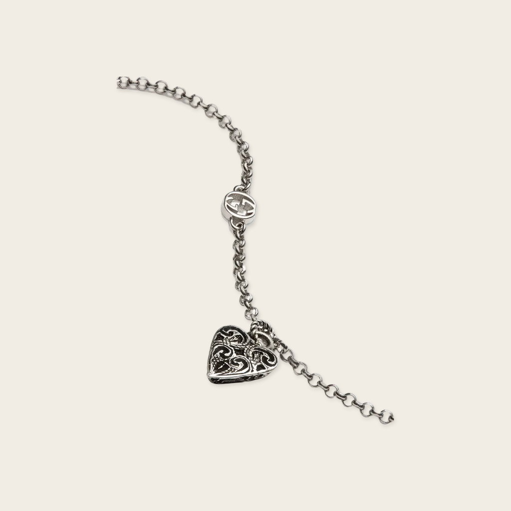 Gucci Heart Charm Bracelet