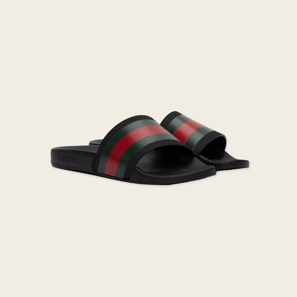 Gucci Pursuit '72 Rubber Black Sandal