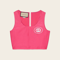 Gucci Interlocking G Jersey Crop Top