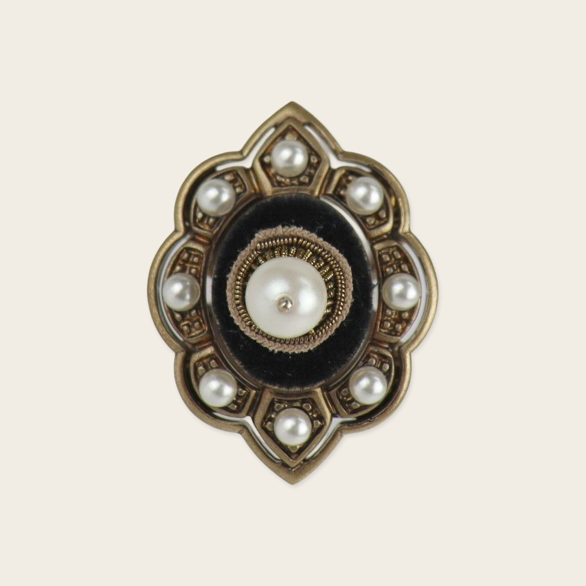 Gucci Embellished Ring Gucci Embellished Ring with Velvet and Pearls all around GG engraved inside.