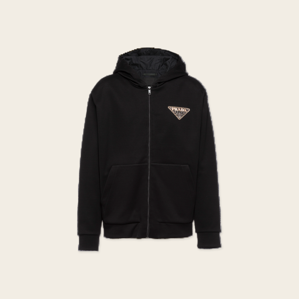 Prada Crystal Logo Jacket