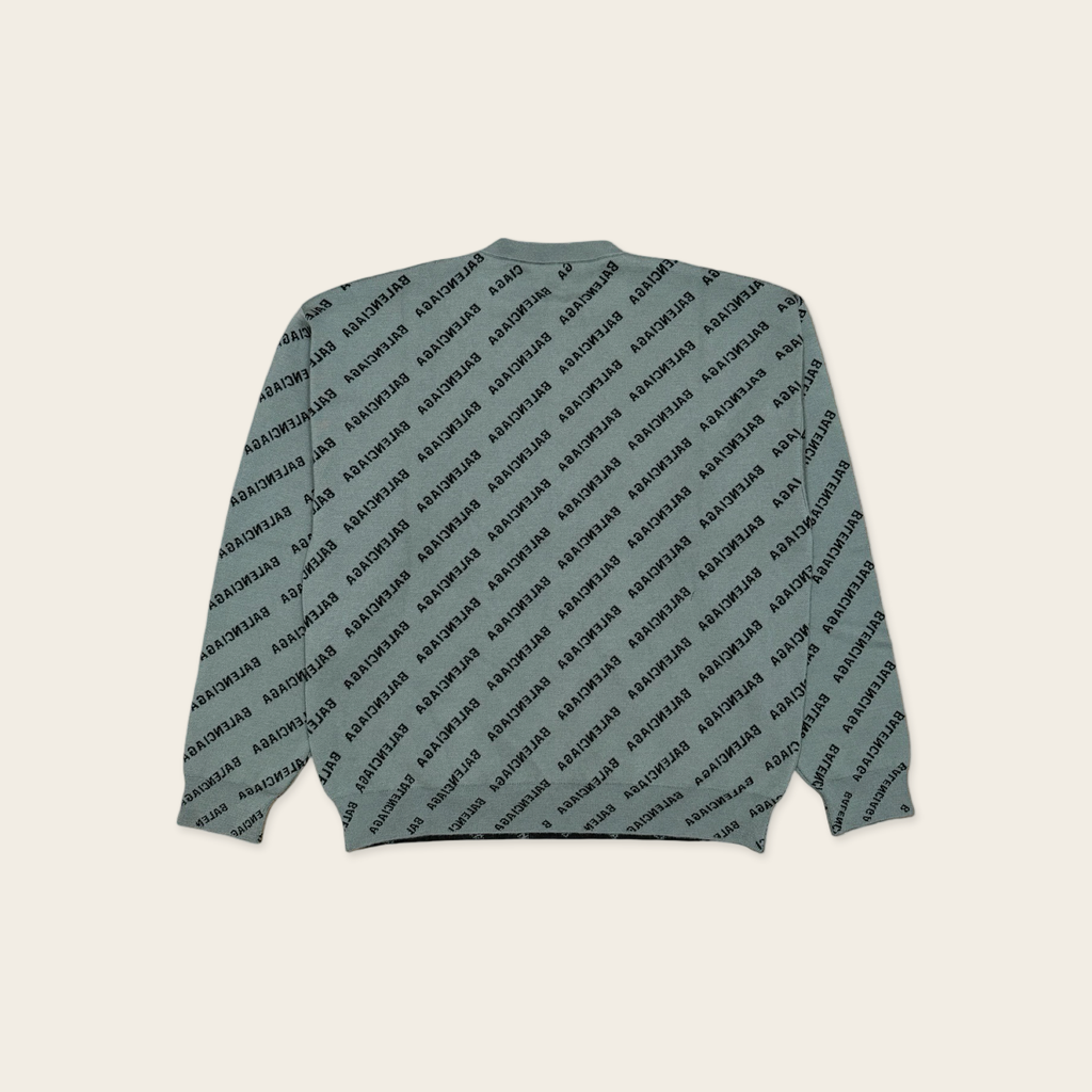 Balenciaga Jacquard all over logo knitwear