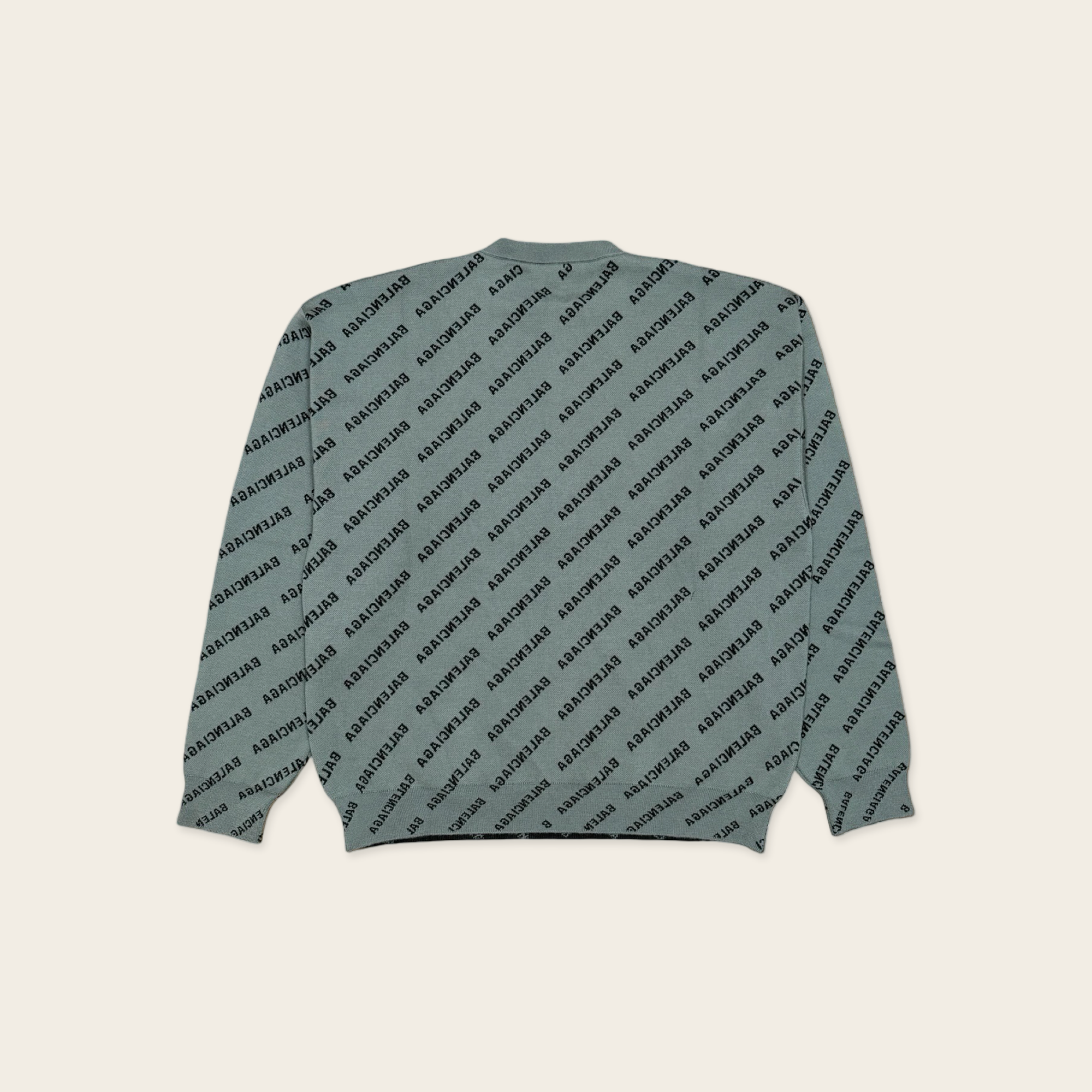 Balenciaga Jacquard all over logo knitwear