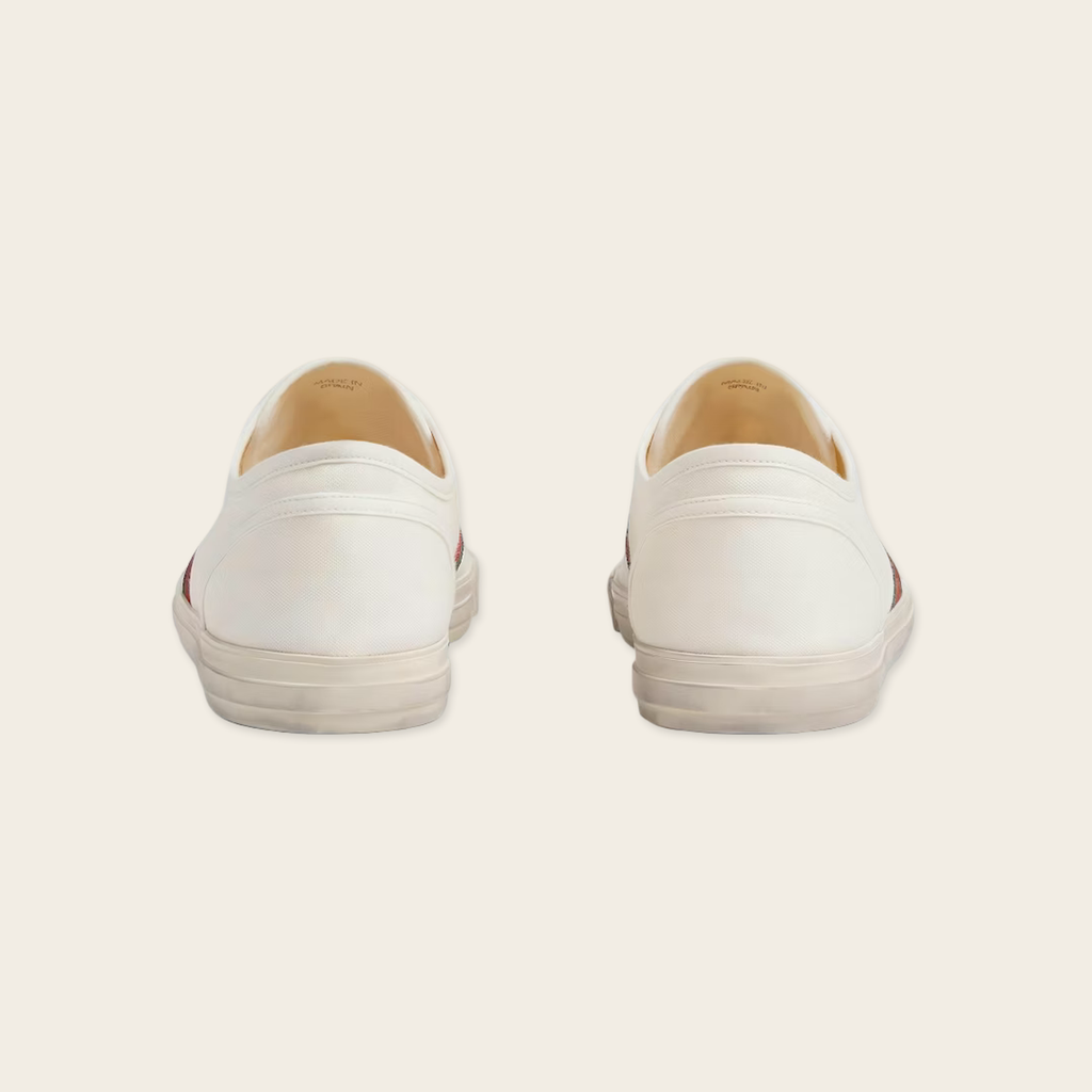 Gucci Low-Top Lace-Up Web Sneakers