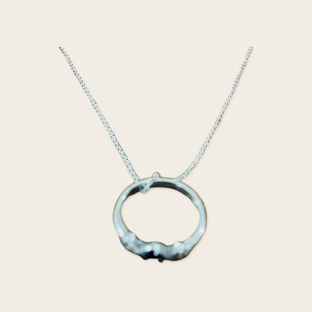Saint Laurent Ring on Chain Necklace