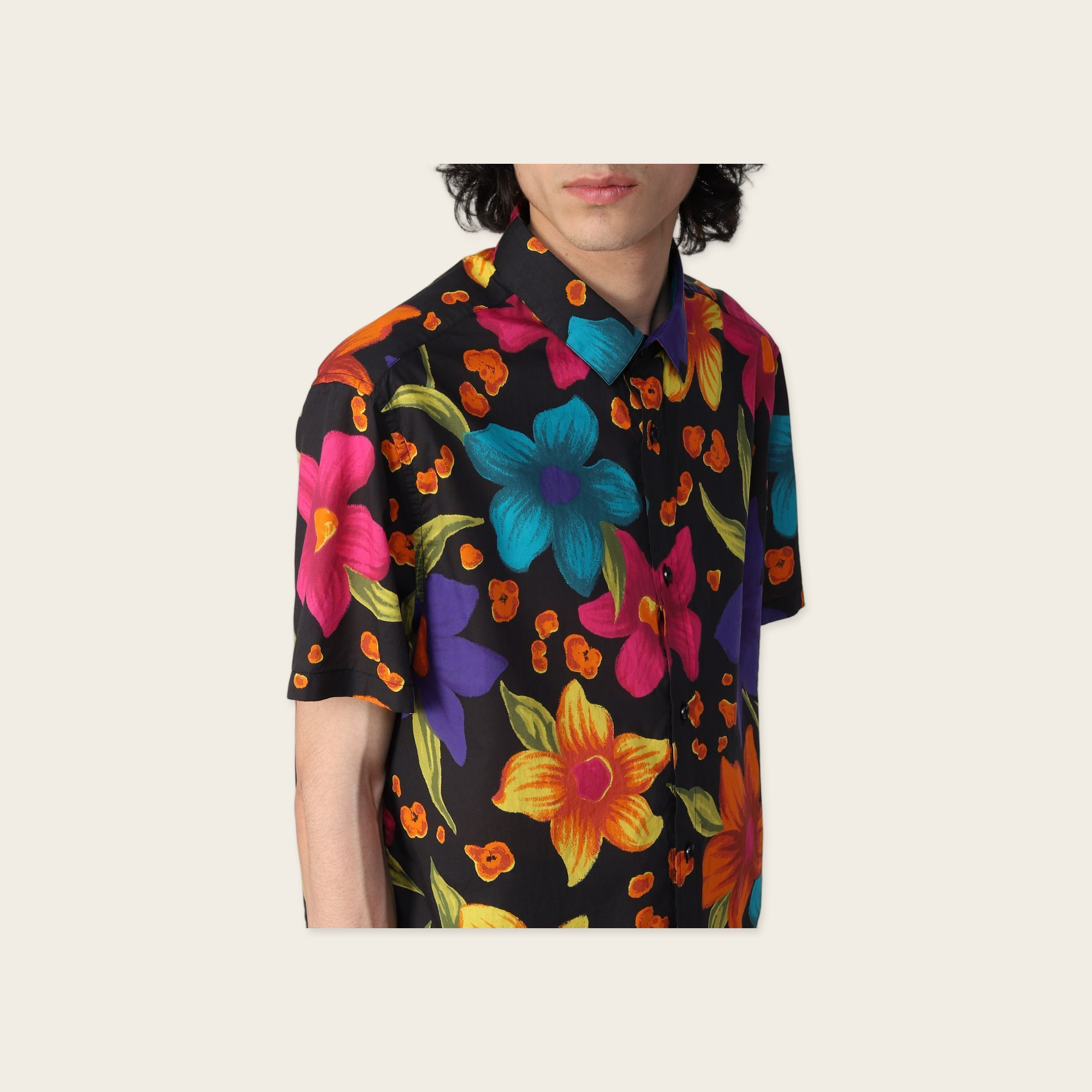 Saint Laurent Floral Print Shirt