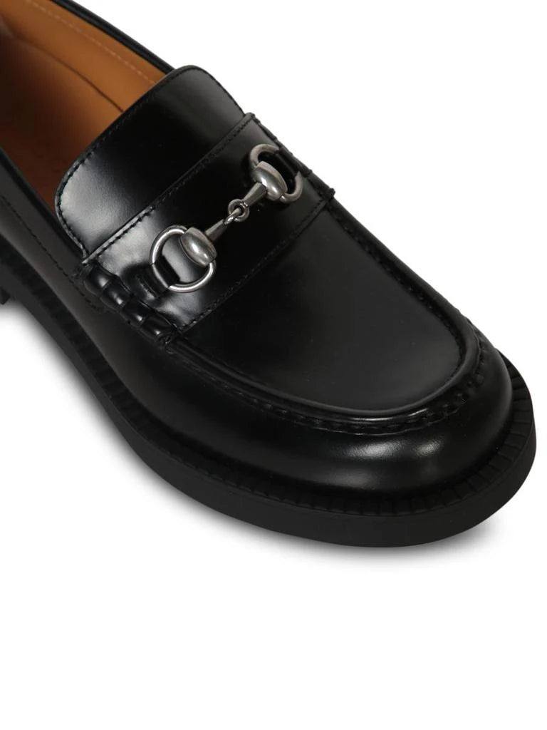 Gucci Horsebit Leather Loafers — Black