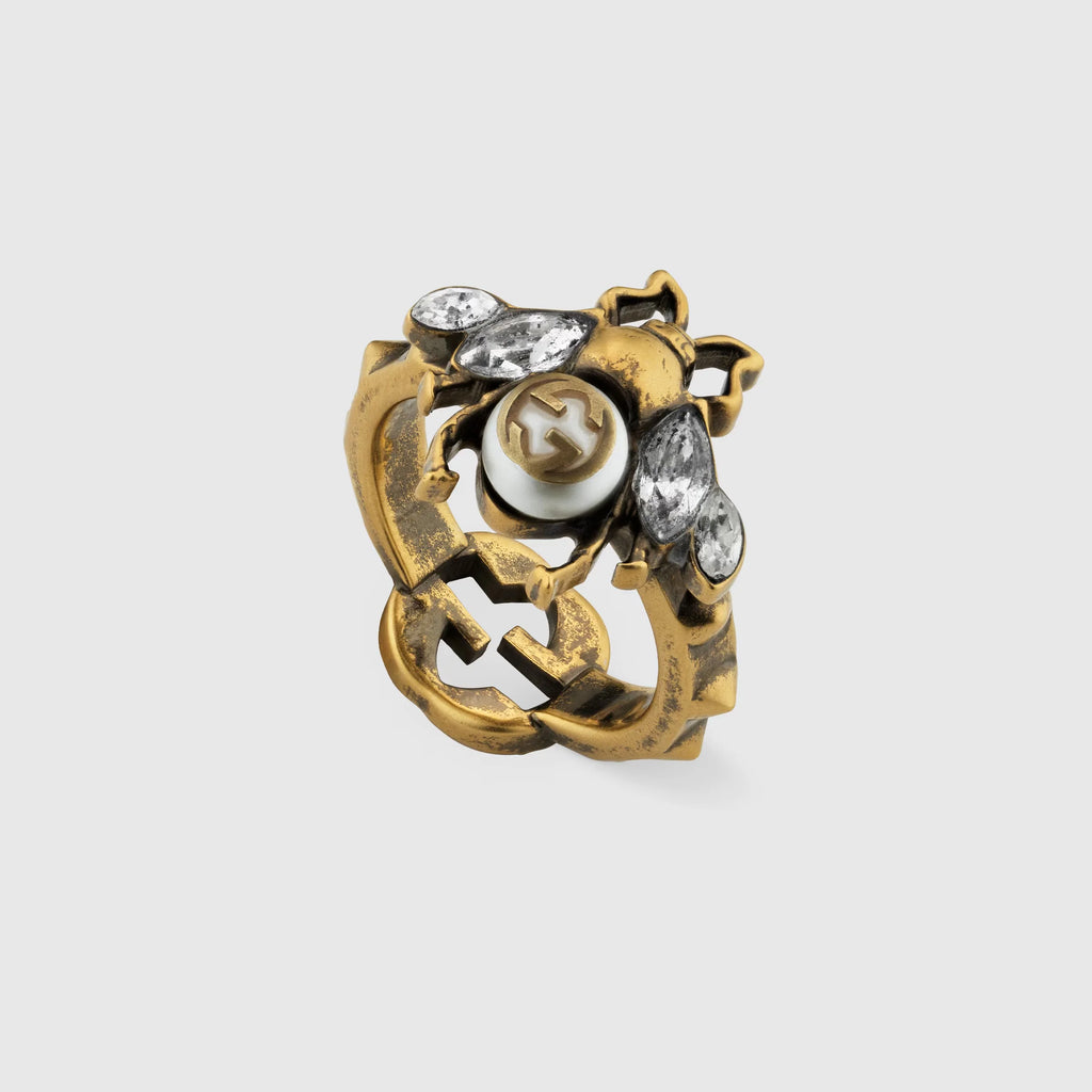 Gucci Bee Embellished Ring