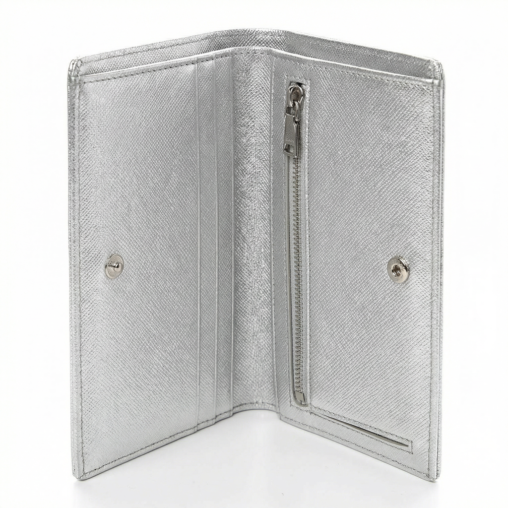 MM6 Metallic Folded Wallet