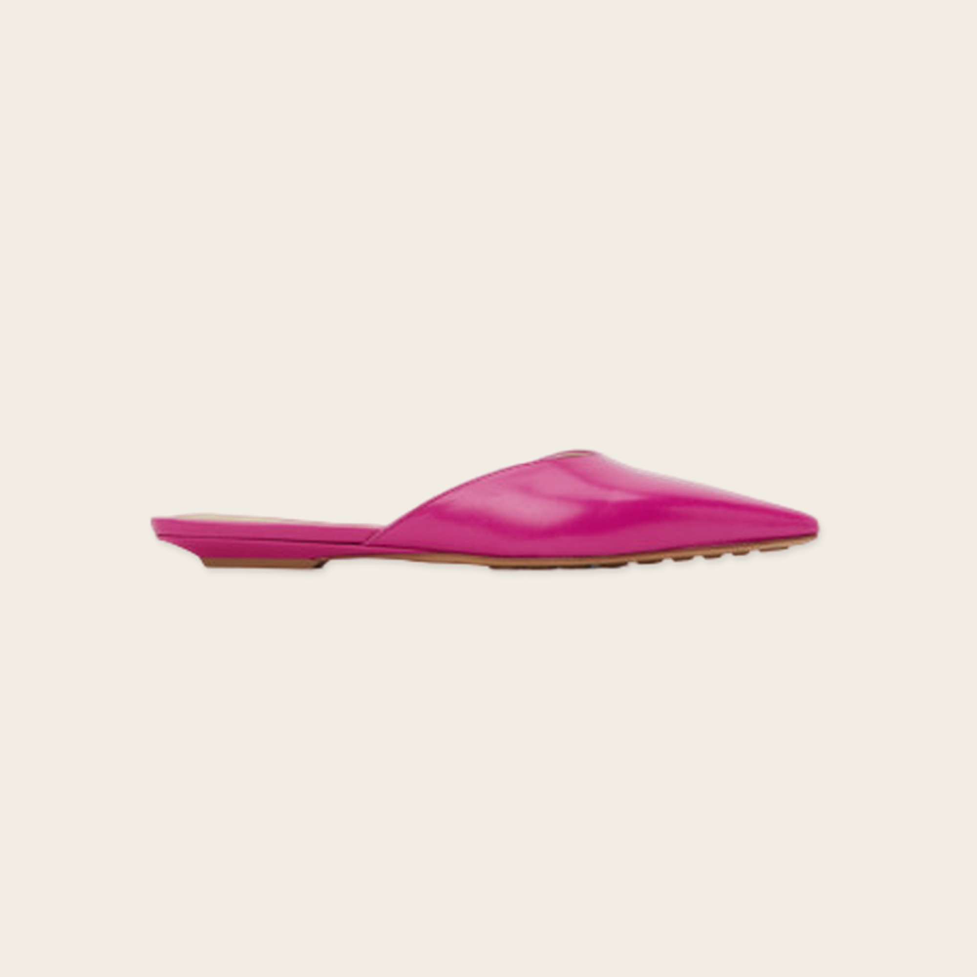 Bottega Veneta Pink Point Slippers