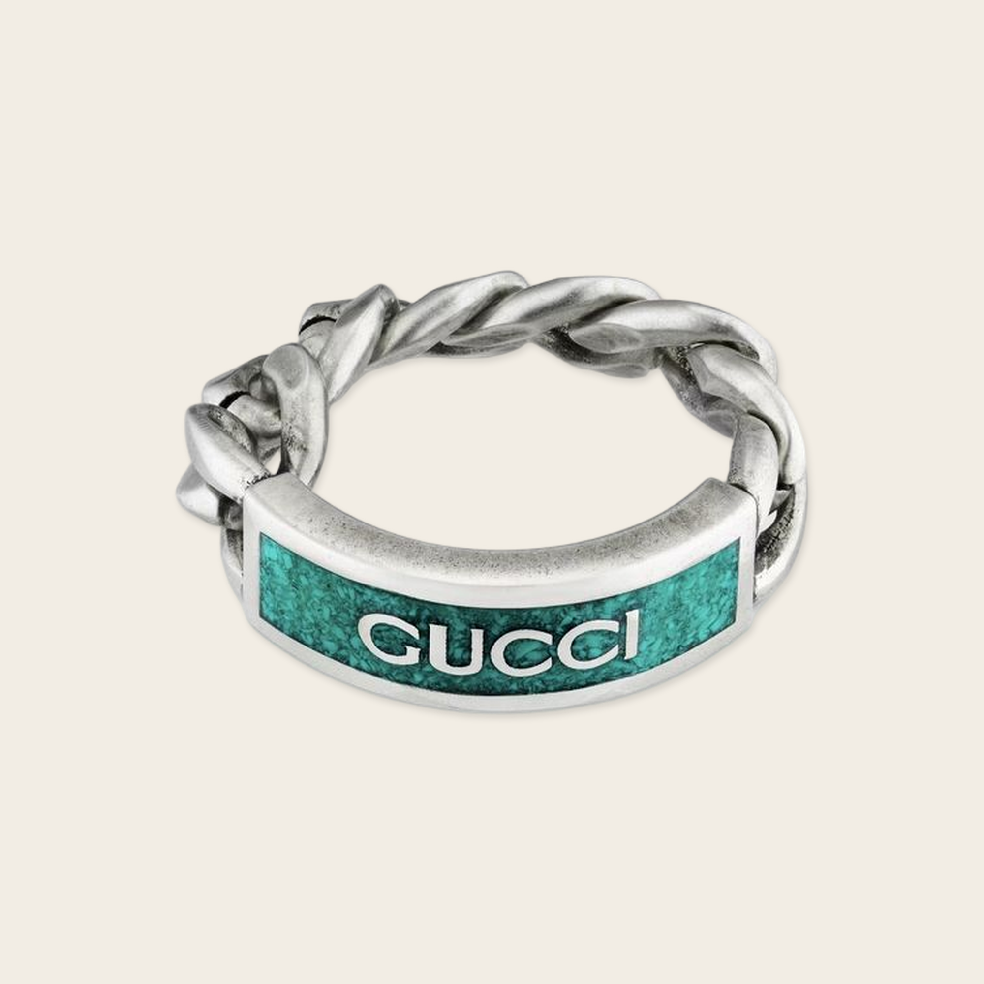 Gucci Chain Logo Ring