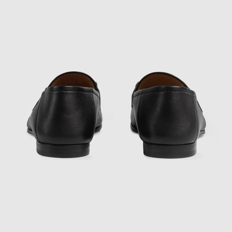 Gucci Horsebit Web Loafer — Black