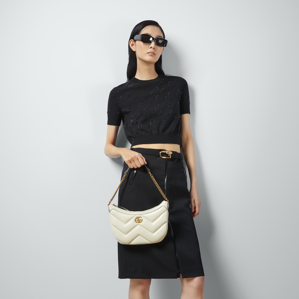 Gucci GG Marmont Bag — White