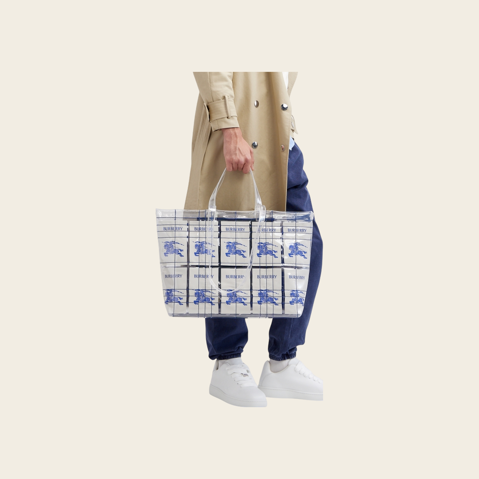 Burberry Equestrian Knight Tote Bag