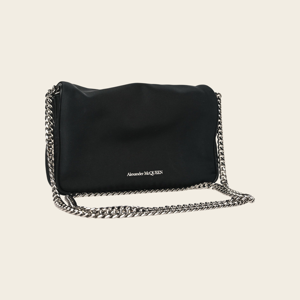 McQueen Graffiti Skull Shoulder Bag