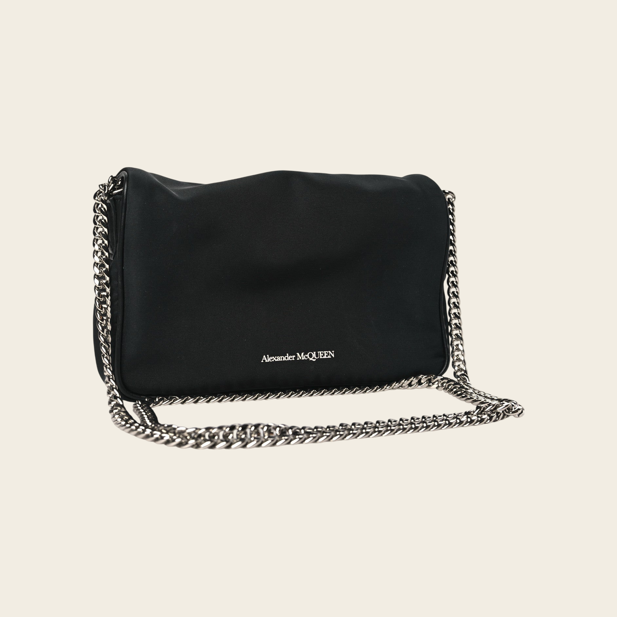 McQueen Graffiti Skull Shoulder Bag