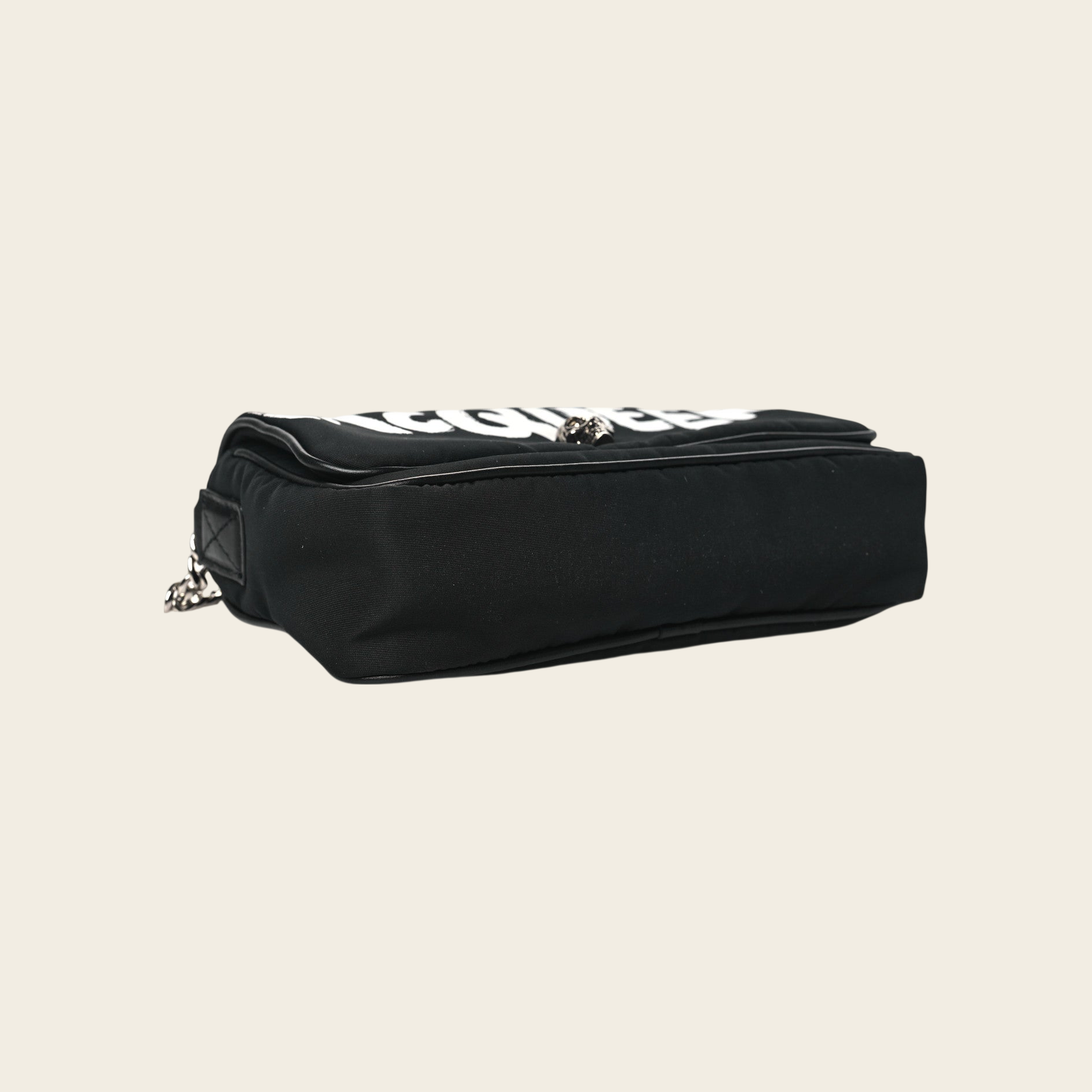 McQueen Graffiti Skull Shoulder Bag