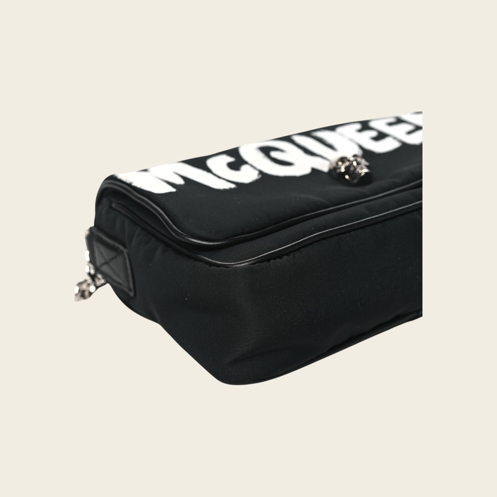 McQueen Graffiti Skull Shoulder Bag