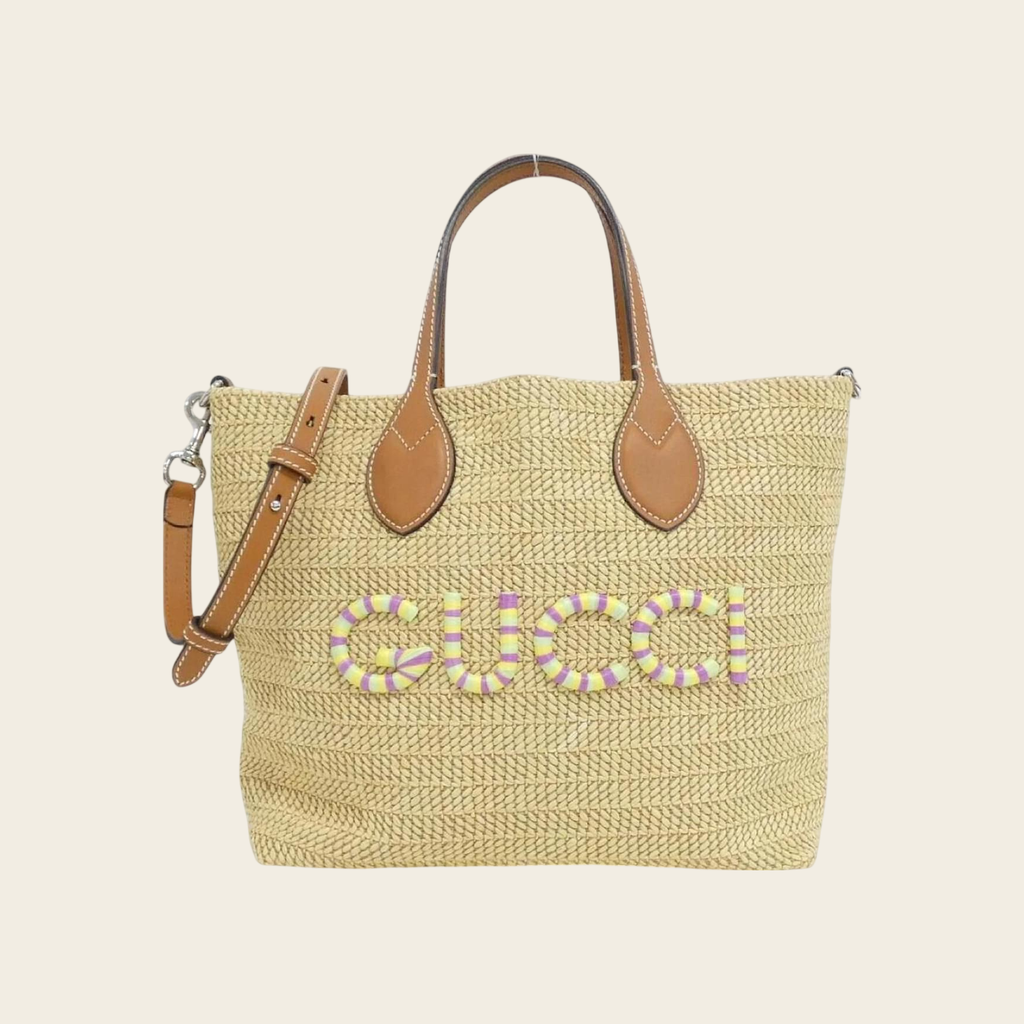 Gucci Patch Logo Tote Bag