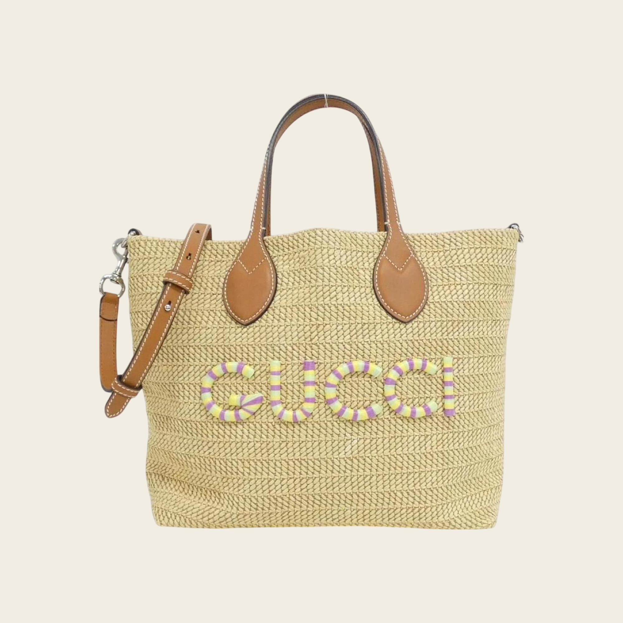 Gucci Patch Logo Tote Bag