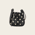 Valentino Dot Crossbody Bag front view with studs and polka dots