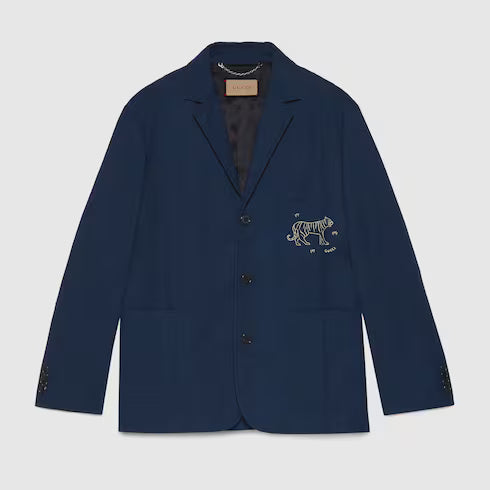 Gucci Tiger Embroidered Jacket