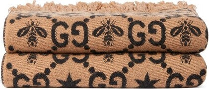 Gucci Bee GG Pattern Blanket
