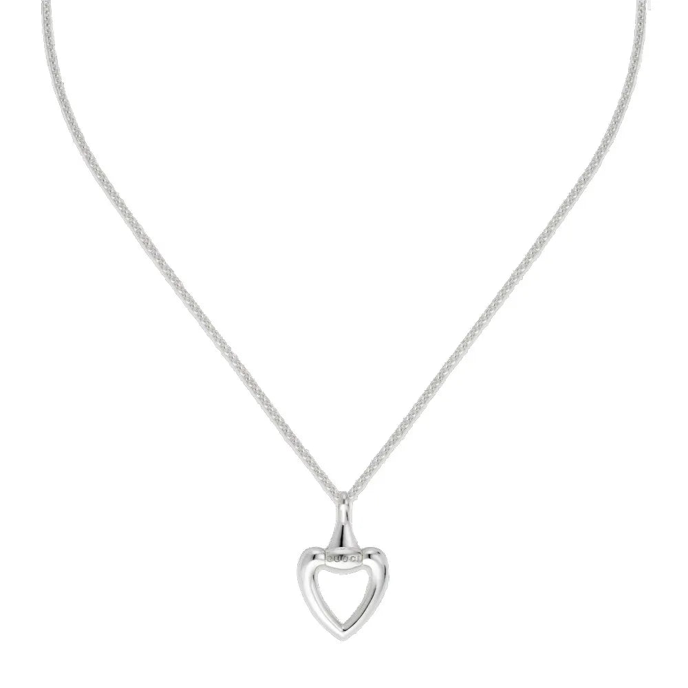Gucci Heart Sterling Silver Necklace