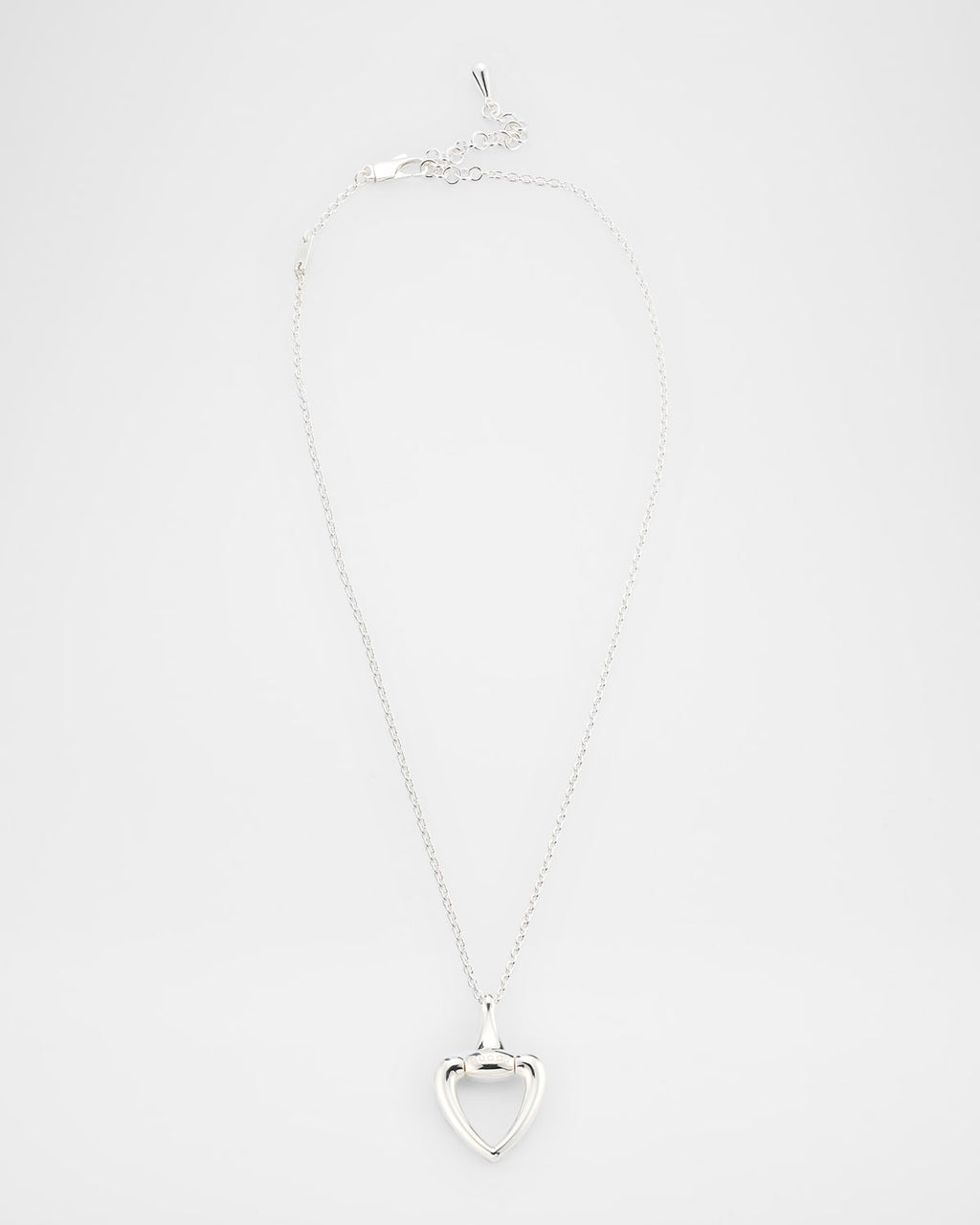 Gucci Heart Sterling Silver Necklace
