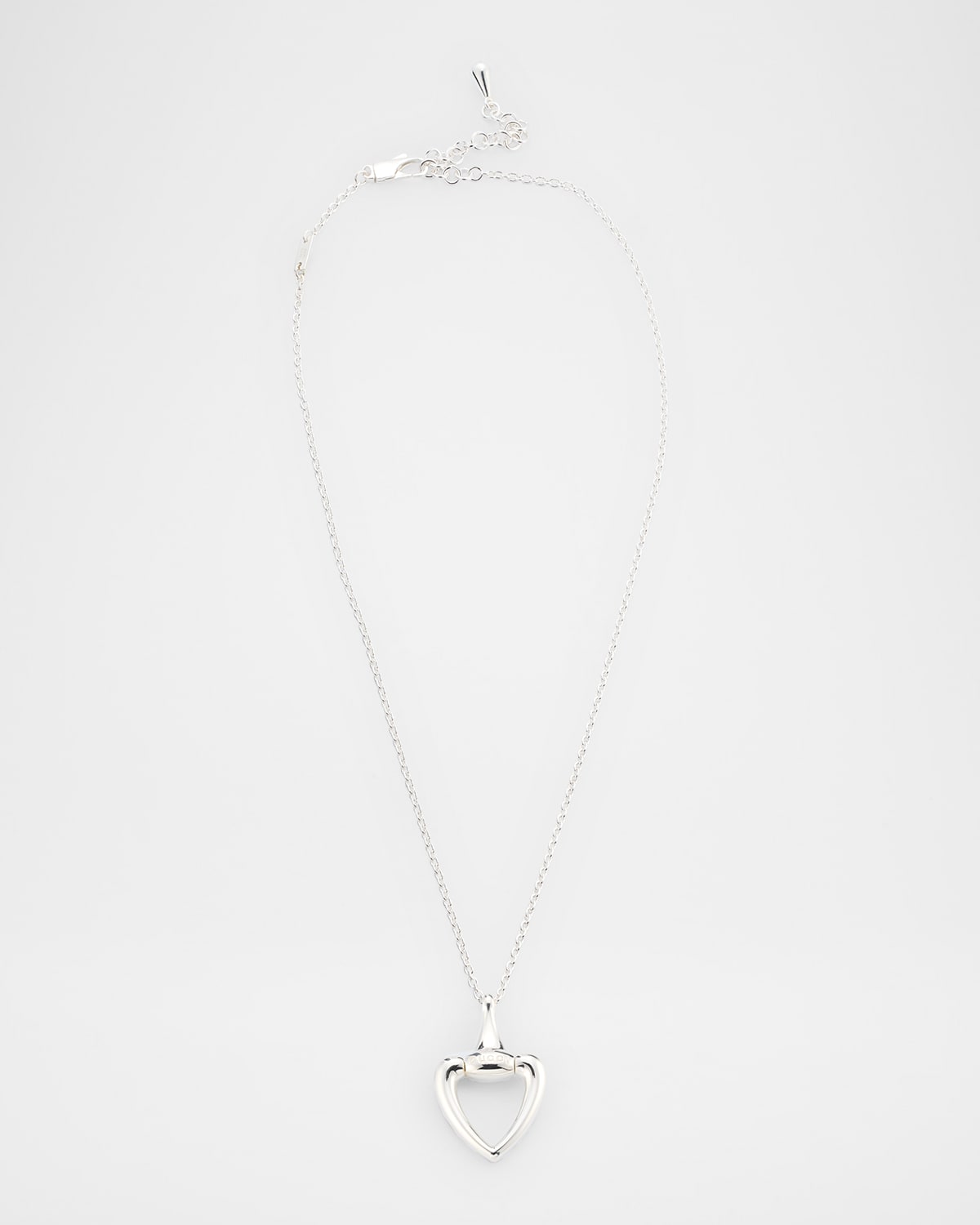 Gucci Heart Sterling Silver Necklace