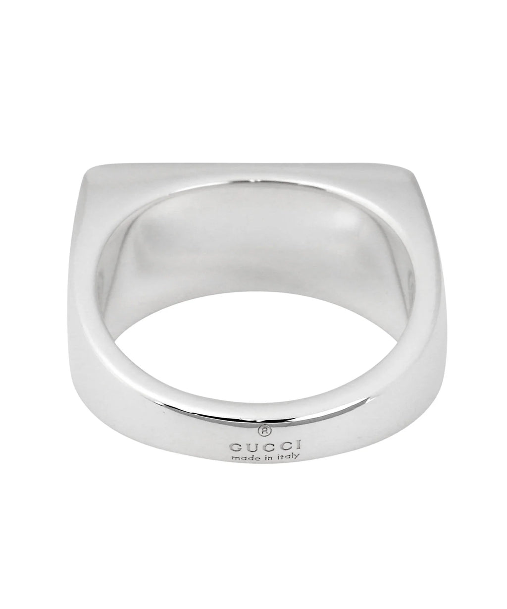 Gucci GG Signet Sterling Silver Ring