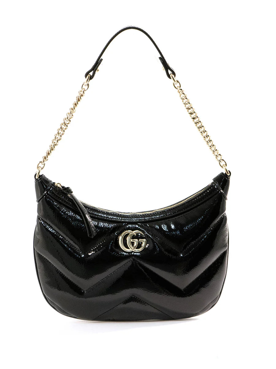 Gucci Black GG Marmont Small Shoulder Bag