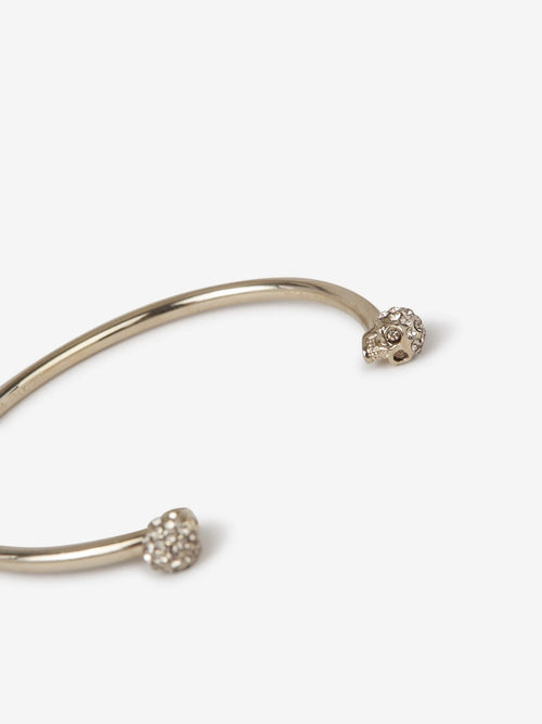 Alexander McQueen Twin Skull Crystal Bracelet