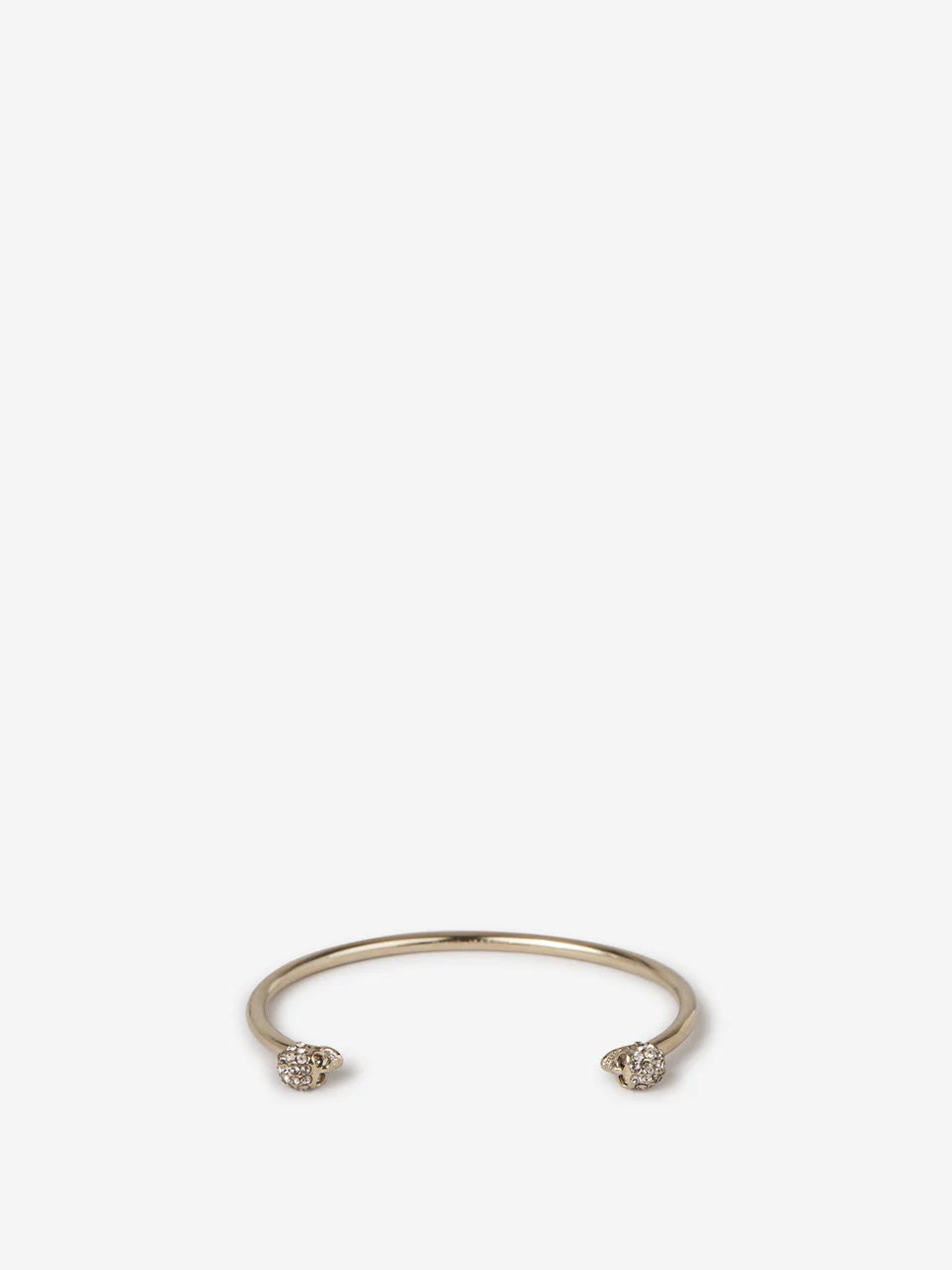 Alexander McQueen Twin Skull Crystal Bracelet
