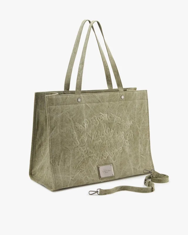 Nude Project Big Canvas Bag Green