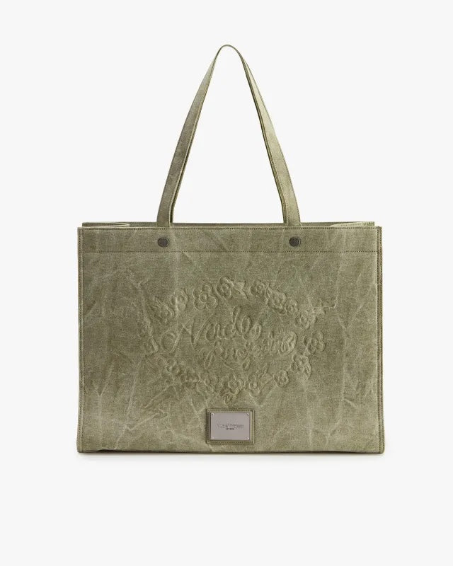 Nude Project Big Canvas Bag Green