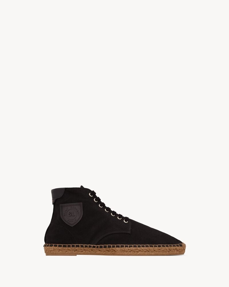 Saint Laurent Damon Espadrille High-Top Sneakers