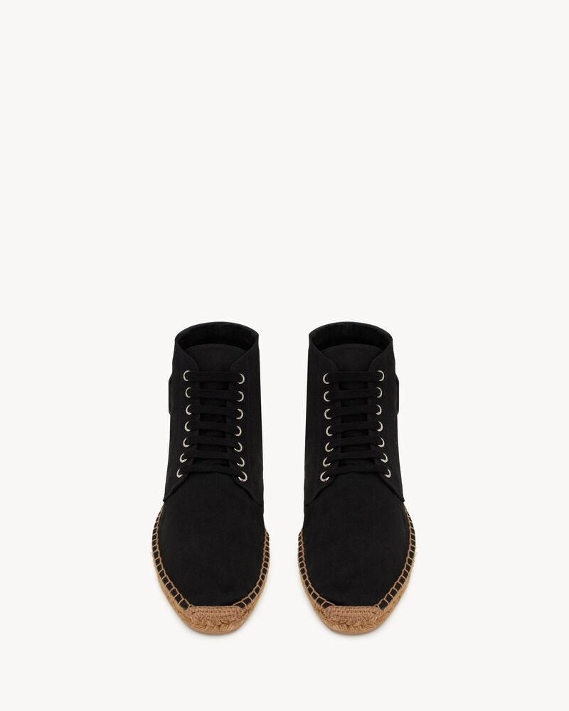 Saint Laurent Damon Espadrille High-Top Sneakers