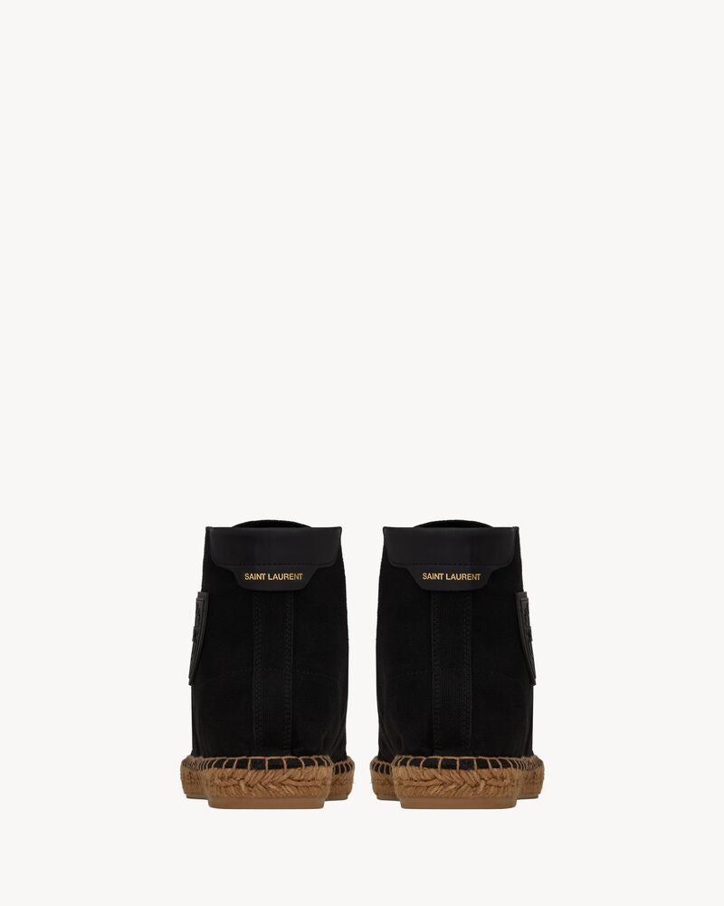 Saint Laurent Damon Espadrille High-Top Sneakers