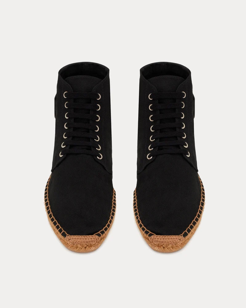 Saint Laurent Damon Espadrille High-Top Sneakers