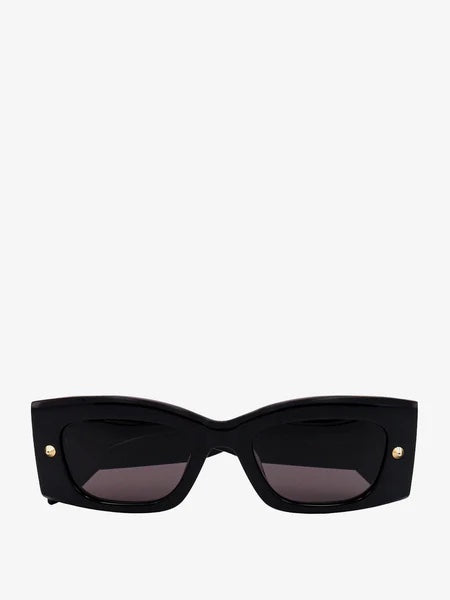 Alexander McQueen Spike Studs Rectangle-Frame Sunglasses