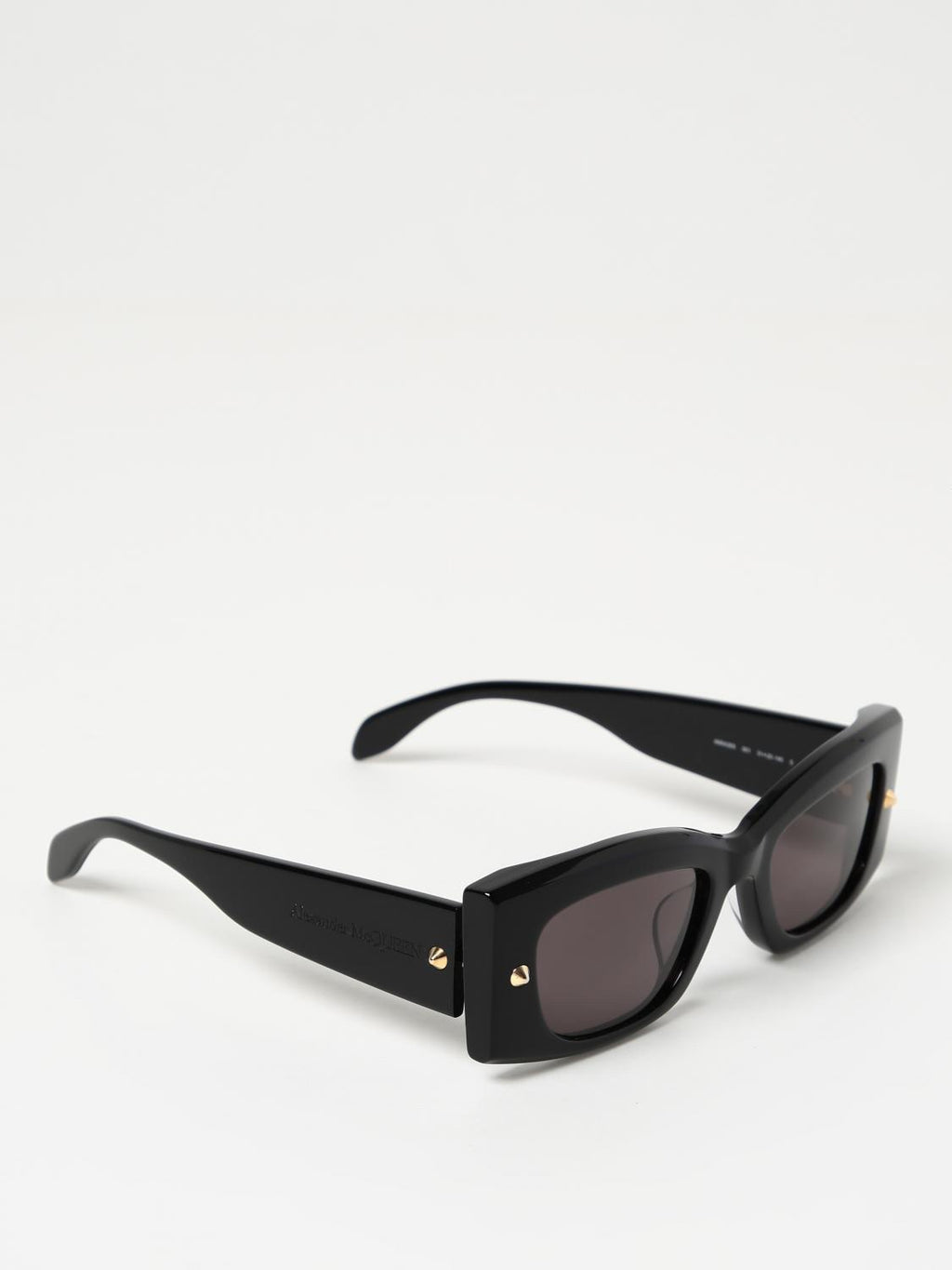 Alexander McQueen Spike Studs Rectangle-Frame Sunglasses