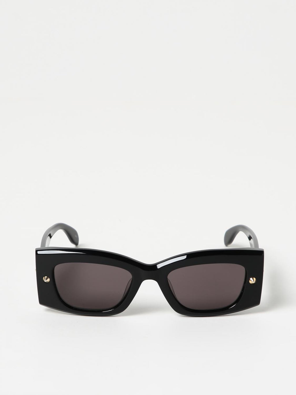 Alexander McQueen Spike Studs Rectangle-Frame Sunglasses