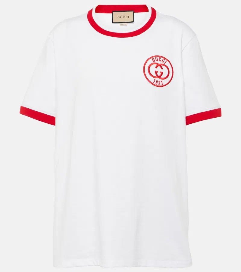 Gucci Logo Cotton Jersey T-Shirt