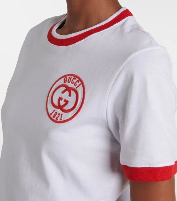 Gucci Logo Cotton Jersey T-Shirt