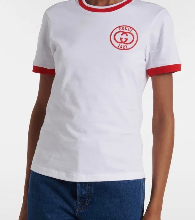 Gucci Logo Cotton Jersey T-Shirt