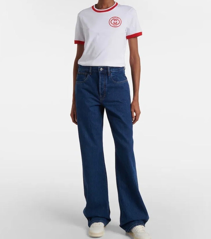 Gucci Logo Cotton Jersey T-Shirt